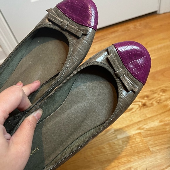 Old Navy Magenta and Grey Flats Size 8 - Picture 7 of 10